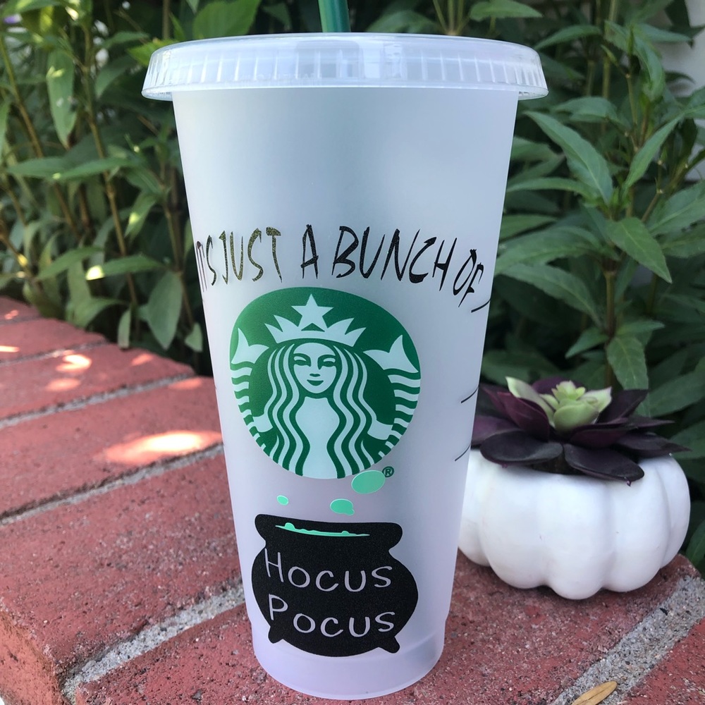 Starbucks venti iced Cup Halloween Hocus Pocus